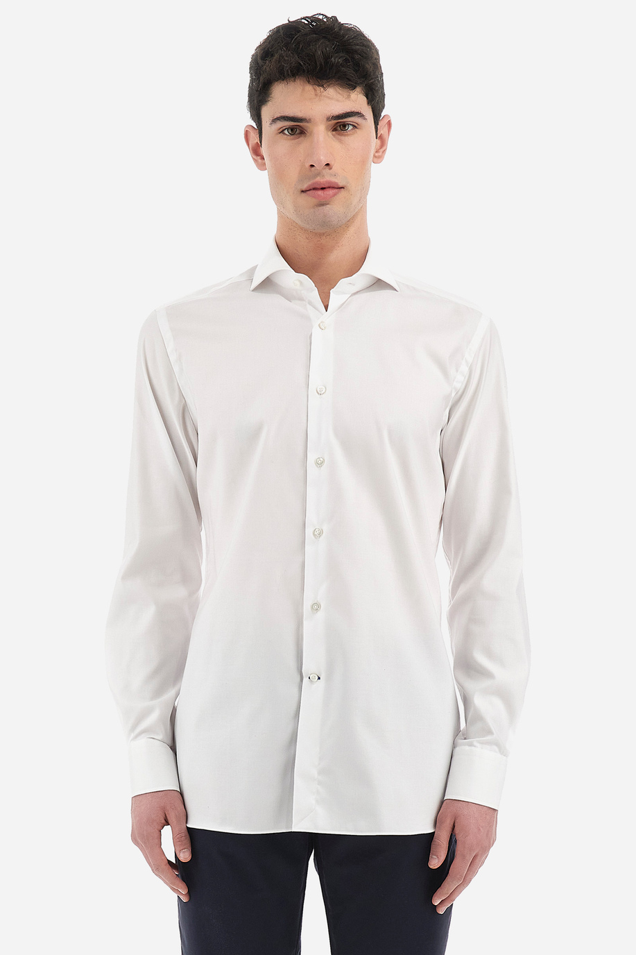 Camisa de estilo clásico para hombre en algodón con manga larga - Paternò - Capsule | La Martina - Official Online Shop