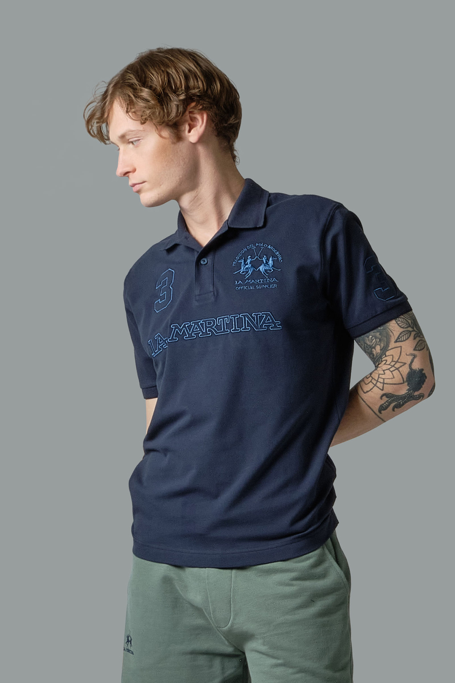 Klassisches Poloshirt aus Piqué Regular Fit - -50% | archive | La Martina - Official Online Shop