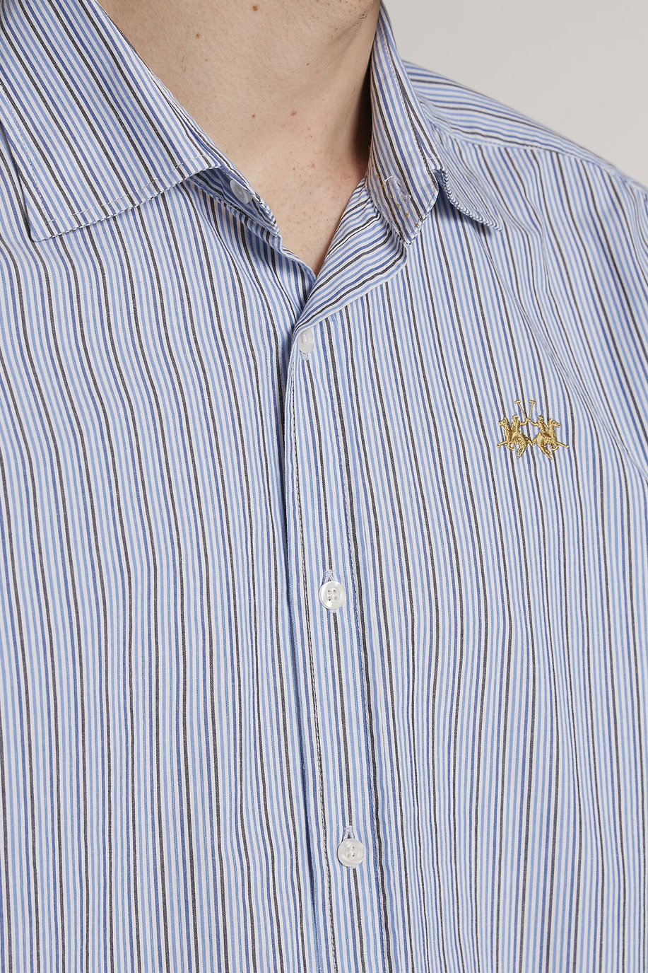 Camicia da uomo a maniche lunghe regular fit - Camicie | La Martina - Official Online Shop