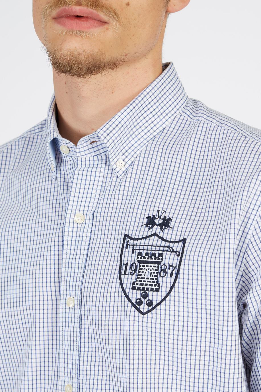 Men's long-sleeved shirt in 100% cotton - SALE | La Martina - Official Online Shop