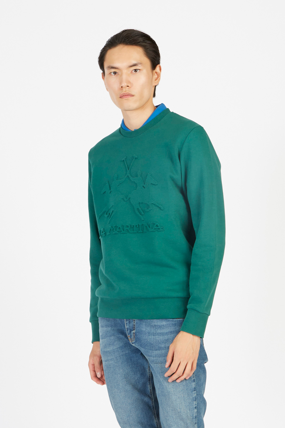 Herren-Sweatshirt aus 100% Baumwolle mit langen Ärmeln - Neuankömmlinge Herren | La Martina - Official Online Shop