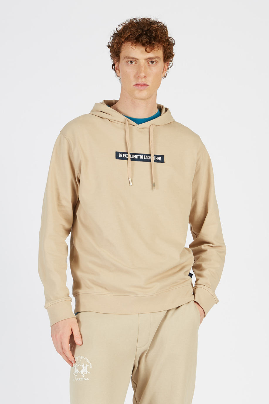 Langärmeliges Sweatshirt für Herren aus Baumwolle Oversized-Modell | La Martina - Official Online Shop