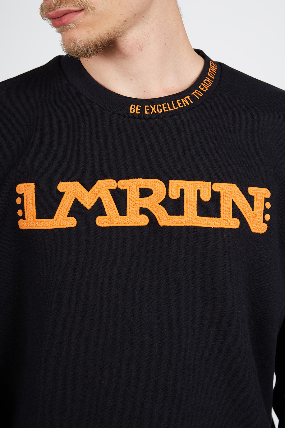 Sweat-shirt homme en 100 % coton à manches longues, coupe large - Sweat-shirts | La Martina - Official Online Shop