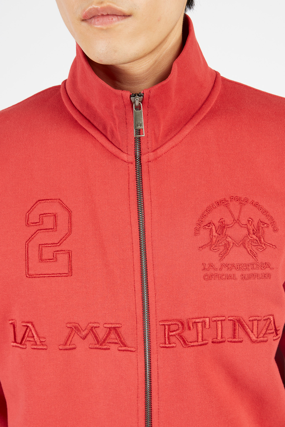 Men’s sweatshirt in regular fit cotton blend - Clubhouse outfits | La Martina - Official Online Shop