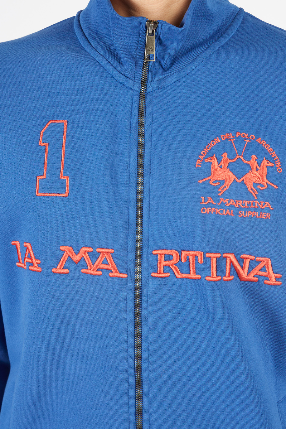 Men’s sweatshirt in regular fit cotton blend - XLarge sizes | La Martina - Official Online Shop