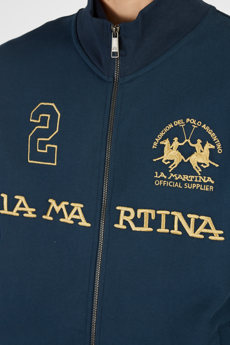 Men’s sweatshirt in regular fit cotton blend - Knitwear & Sweatshirts | La Martina - Official Online Shop