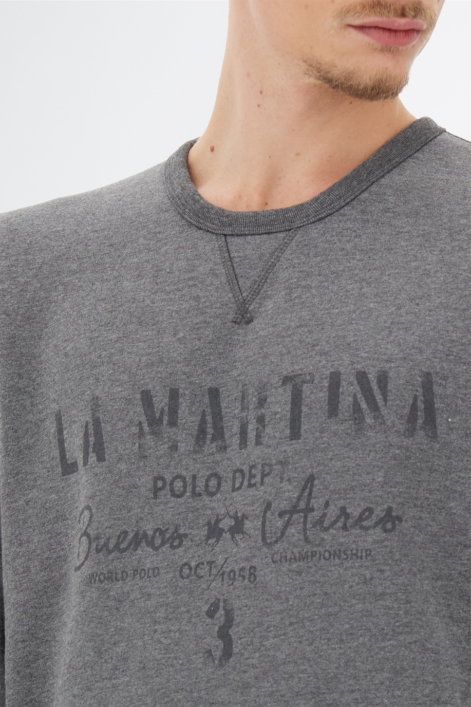 Sweat homme Leyendas Del Polo à manches longues en coton polaire - Nouveaux arrivages Homme | La Martina - Official Online Shop