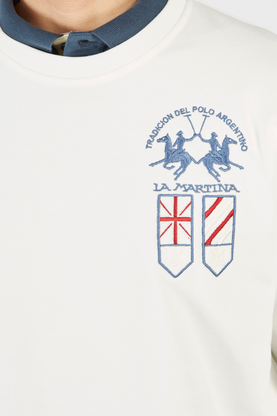 Herren-Sweatshirt Inmortales mit langen Ärmeln aus Fleece-Baumwolle - Inmortales | La Martina - Official Online Shop