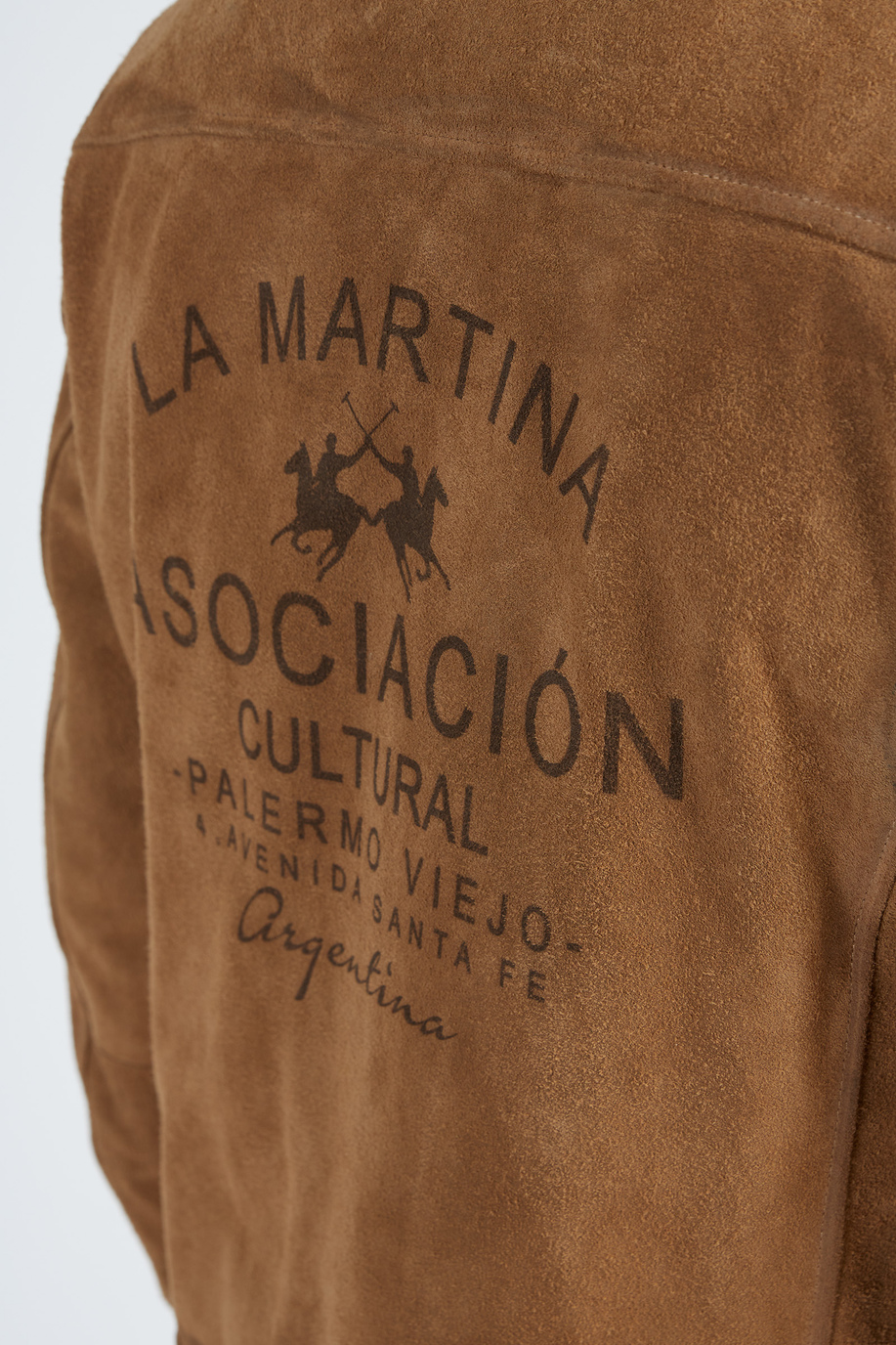 Men’s leather jacket with front regular fit zip closure - Outerwear and Jackets | La Martina - Official Online Shop