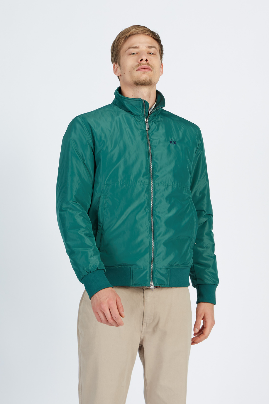 Men’s jacket in nylon regular fit model - Outdoor | La Martina - Official Online Shop