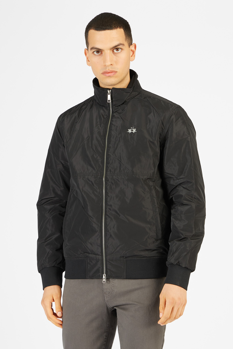 Men’s jacket in nylon regular fit model - Rainproof & Windproof | La Martina - Official Online Shop