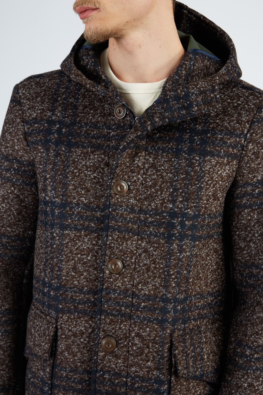 Giacca da uomo in misto lana Leyendas Del Polo a bottoni modello regular fit - Capispalla e giacche uomo | La Martina - Official Online Shop