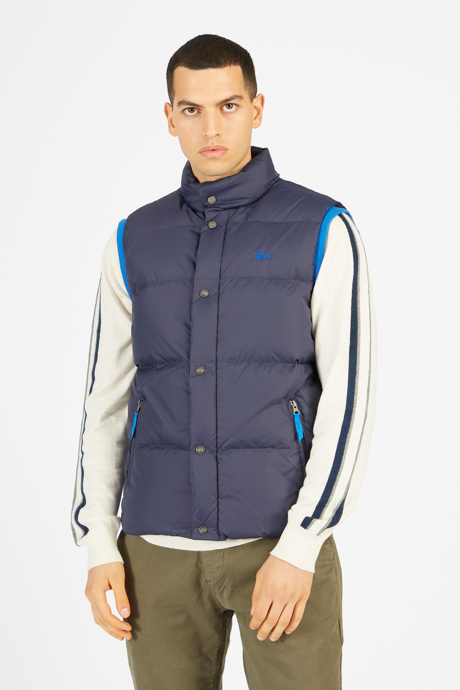 Regular fit synthetic fabric padded vest Argentina - XLarge sizes | La Martina - Official Online Shop
