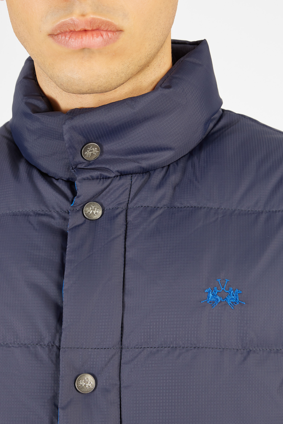 Regular fit synthetic fabric padded vest Argentina - Men | La Martina - Official Online Shop