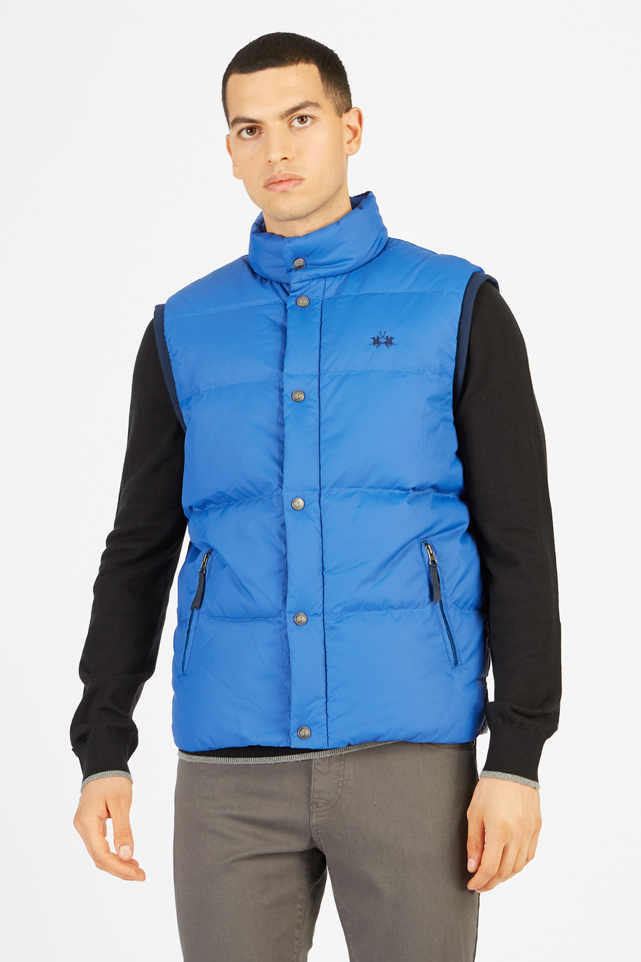 Regular fit synthetic fabric padded vest Argentina - Men | La Martina - Official Online Shop
