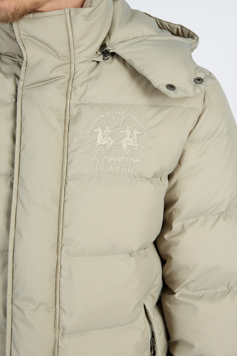 Men’s padded jacket with hood Numeros regular fit - Men | La Martina - Official Online Shop