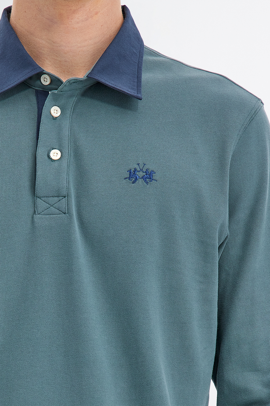 Langärmeliges Herren-Poloshirt aus klassisch geschnittenem Baumwolljersey - Neuankömmlinge Herren | La Martina - Official Online Shop