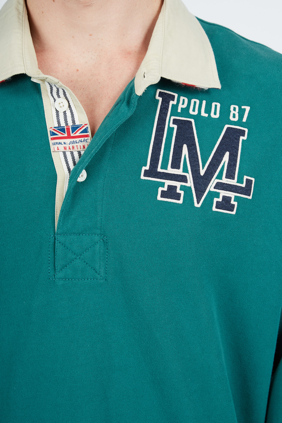 Polo homme en coton 100 % à manches longues, coupe confort - Polo Academy | La Martina - Official Online Shop