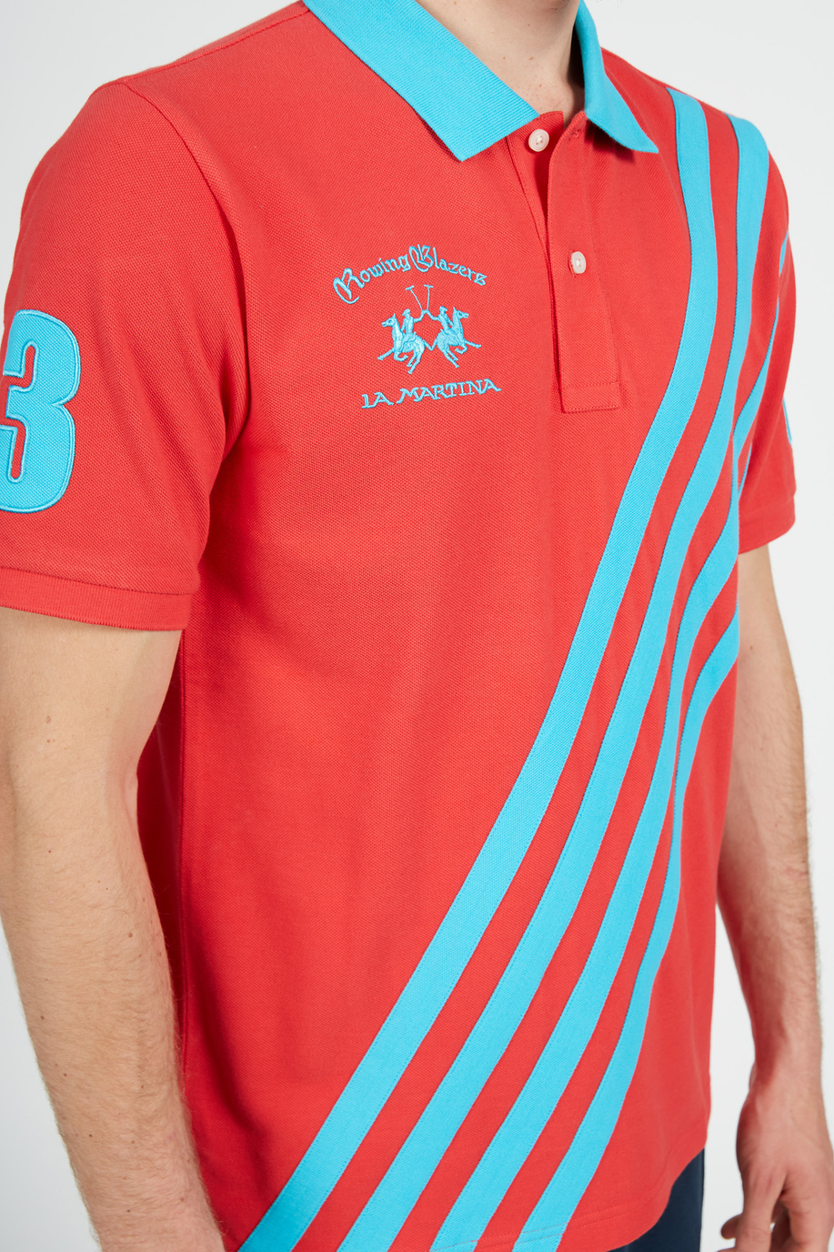 Comfort fit short-sleeved polo shirt - Rowing Blazers X La Martina | La Martina - Official Online Shop