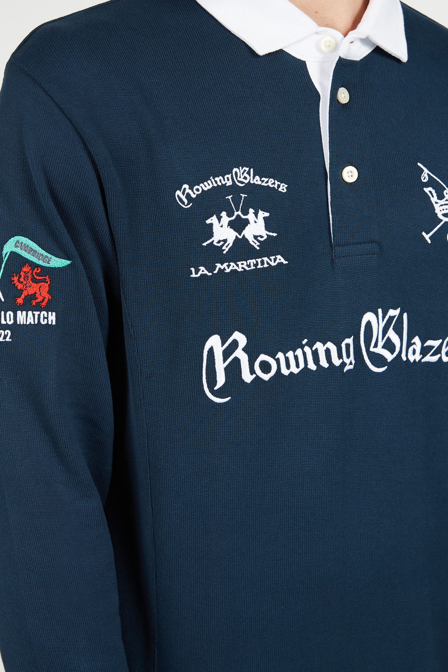 Comfort fit long-sleeved polo shirt - Rowing Blazers X La Martina | La Martina - Official Online Shop