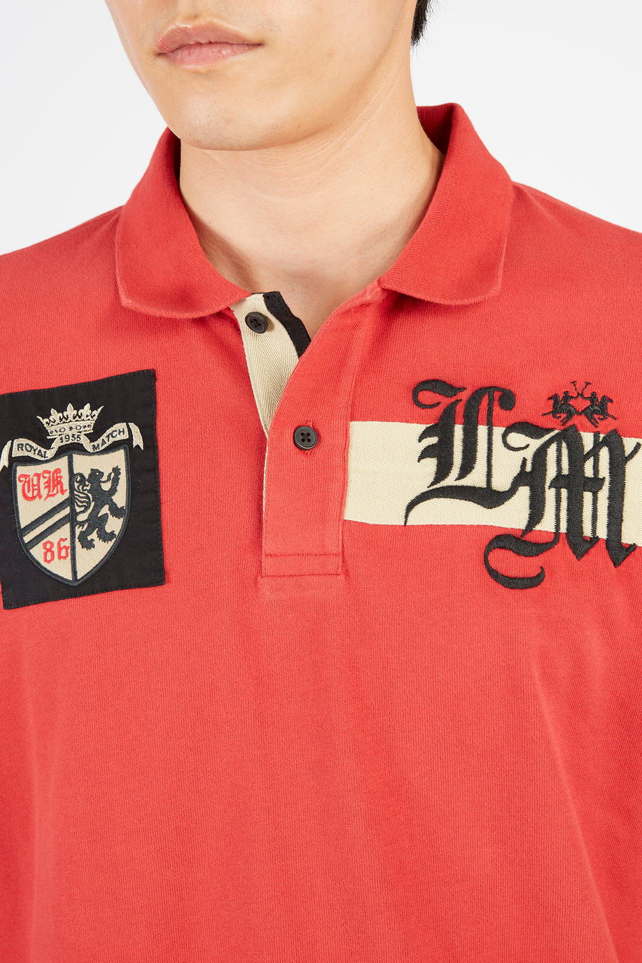 Men’s polo shirt with long sleeves in regular fit jersey cotton - Men | La Martina - Official Online Shop
