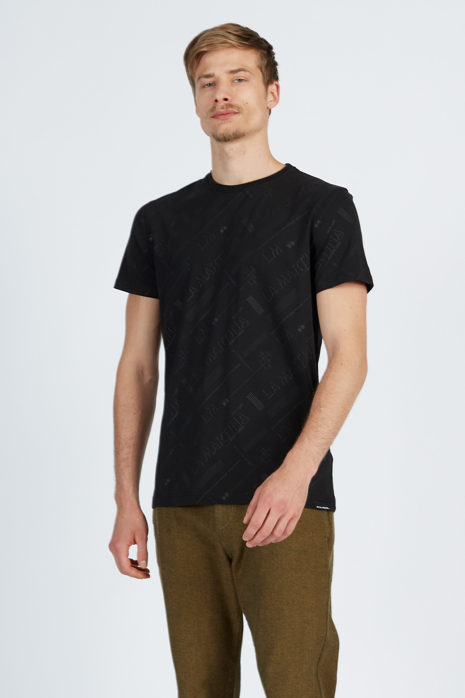T-shirt à manches courtes à col rond régulier pour hommes - T-Shirts | La Martina - Official Online Shop