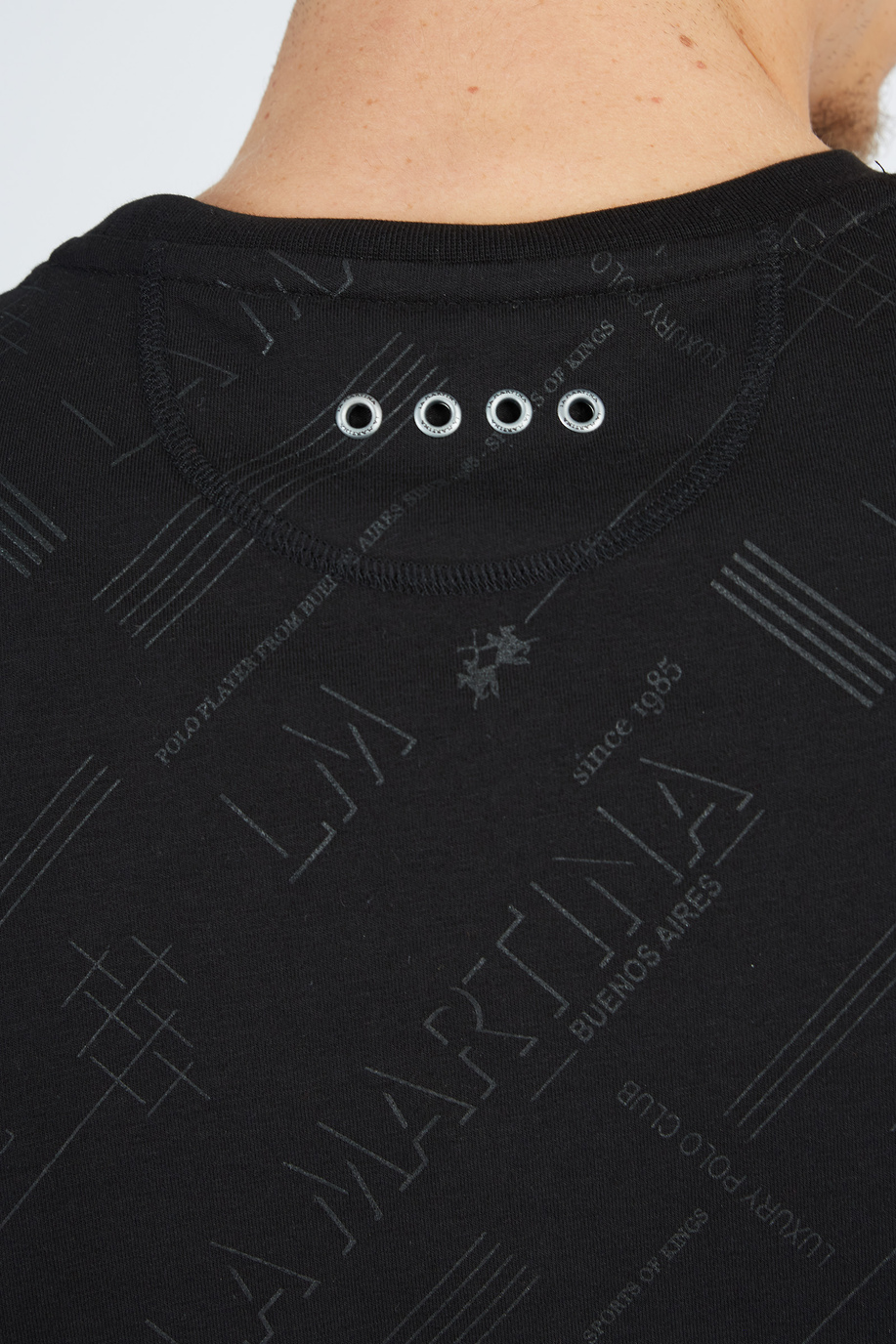 T-shirt à manches courtes à col rond régulier pour hommes - T-Shirts | La Martina - Official Online Shop