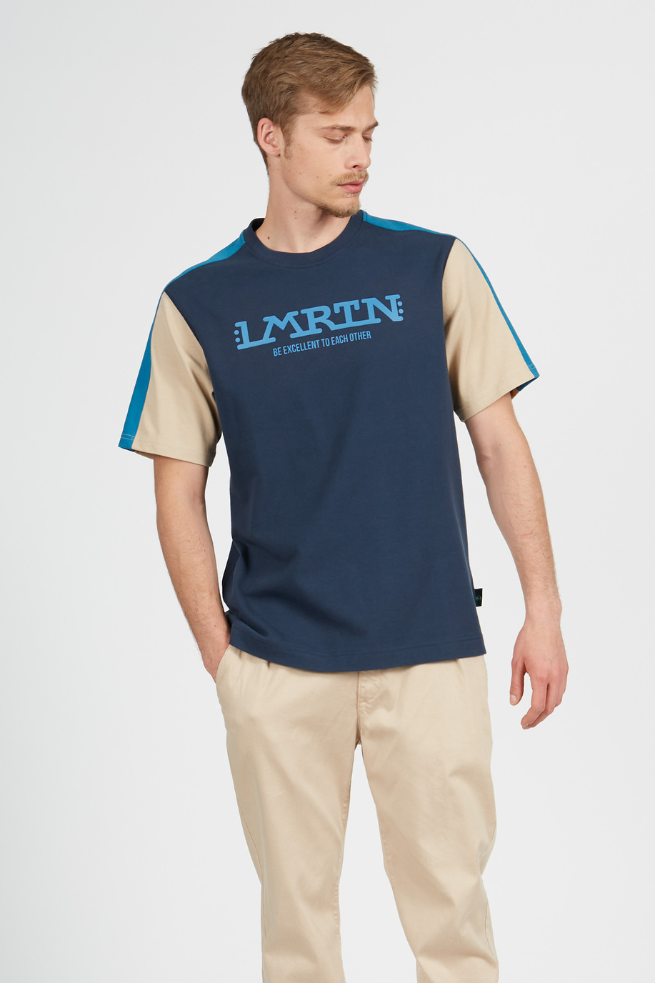 Kurzarm-T-Shirt mit Rundhalsausschnitt für Herren - LMRTN | La Martina - Official Online Shop