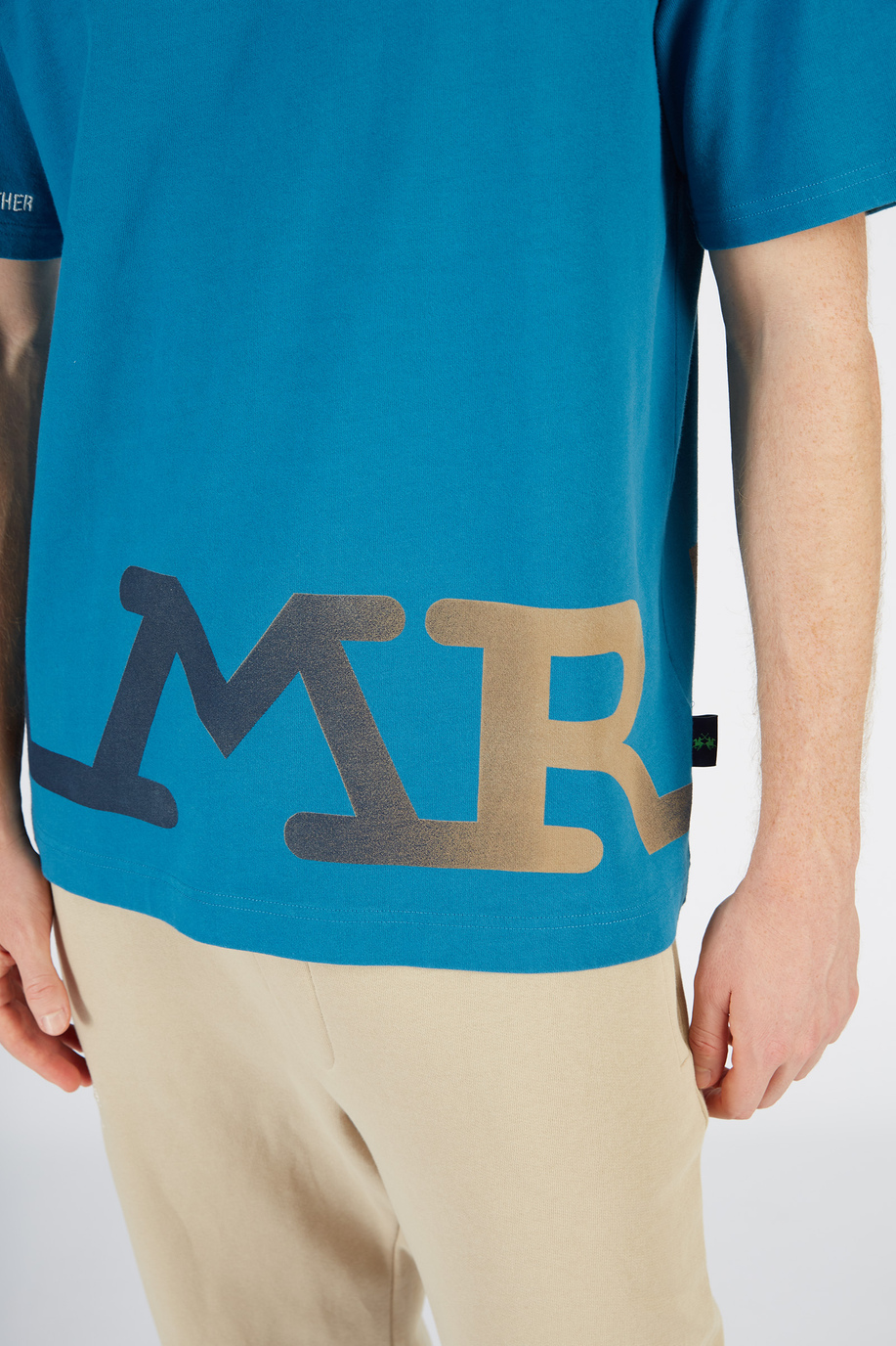 Men’s short-sleeved oversize crew neck t-shirt - LMRTN | La Martina - Official Online Shop