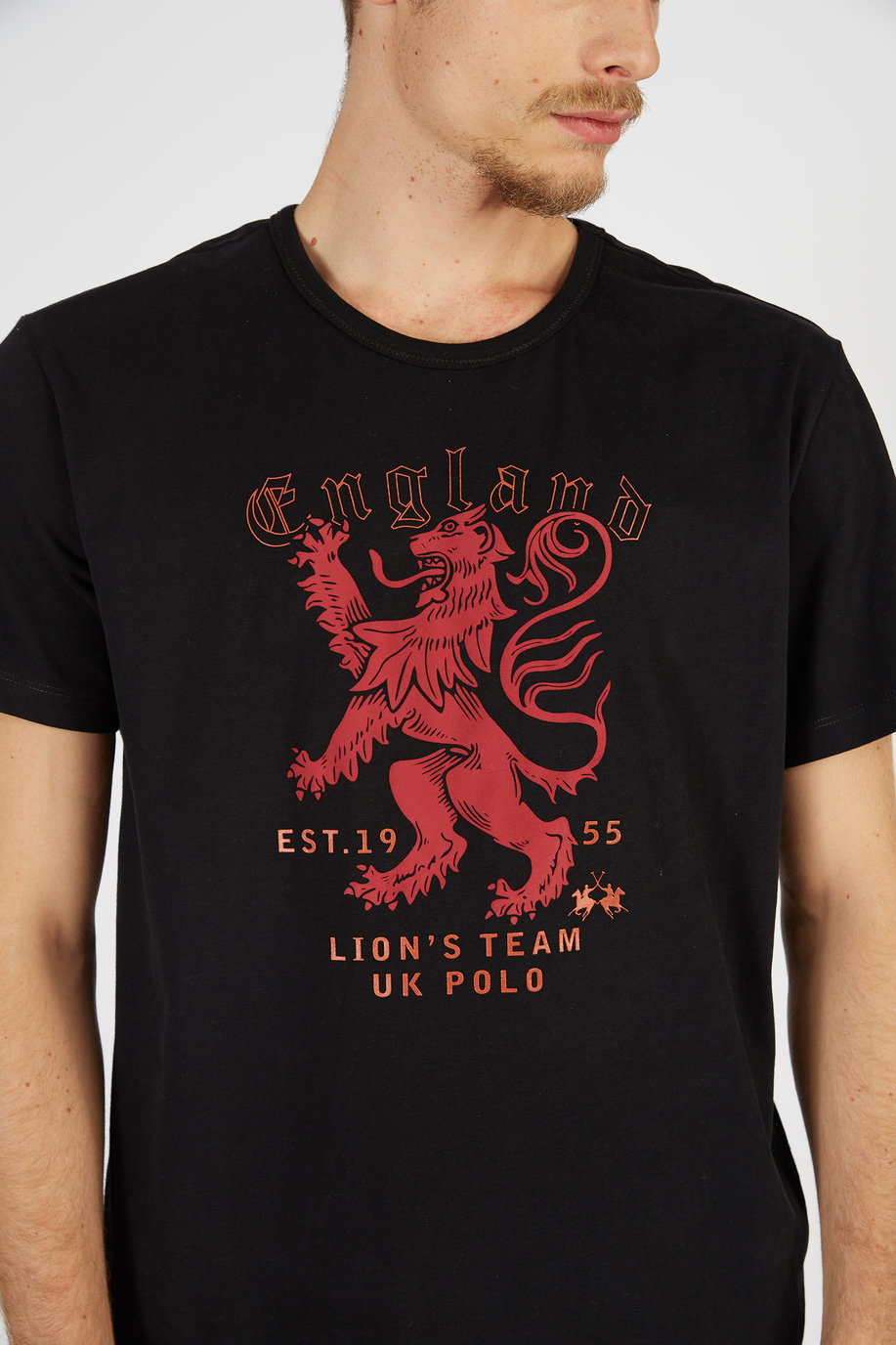 T-shirt en coton à manches courtes 100 % confort pour homme - Guards - England | La Martina - Official Online Shop