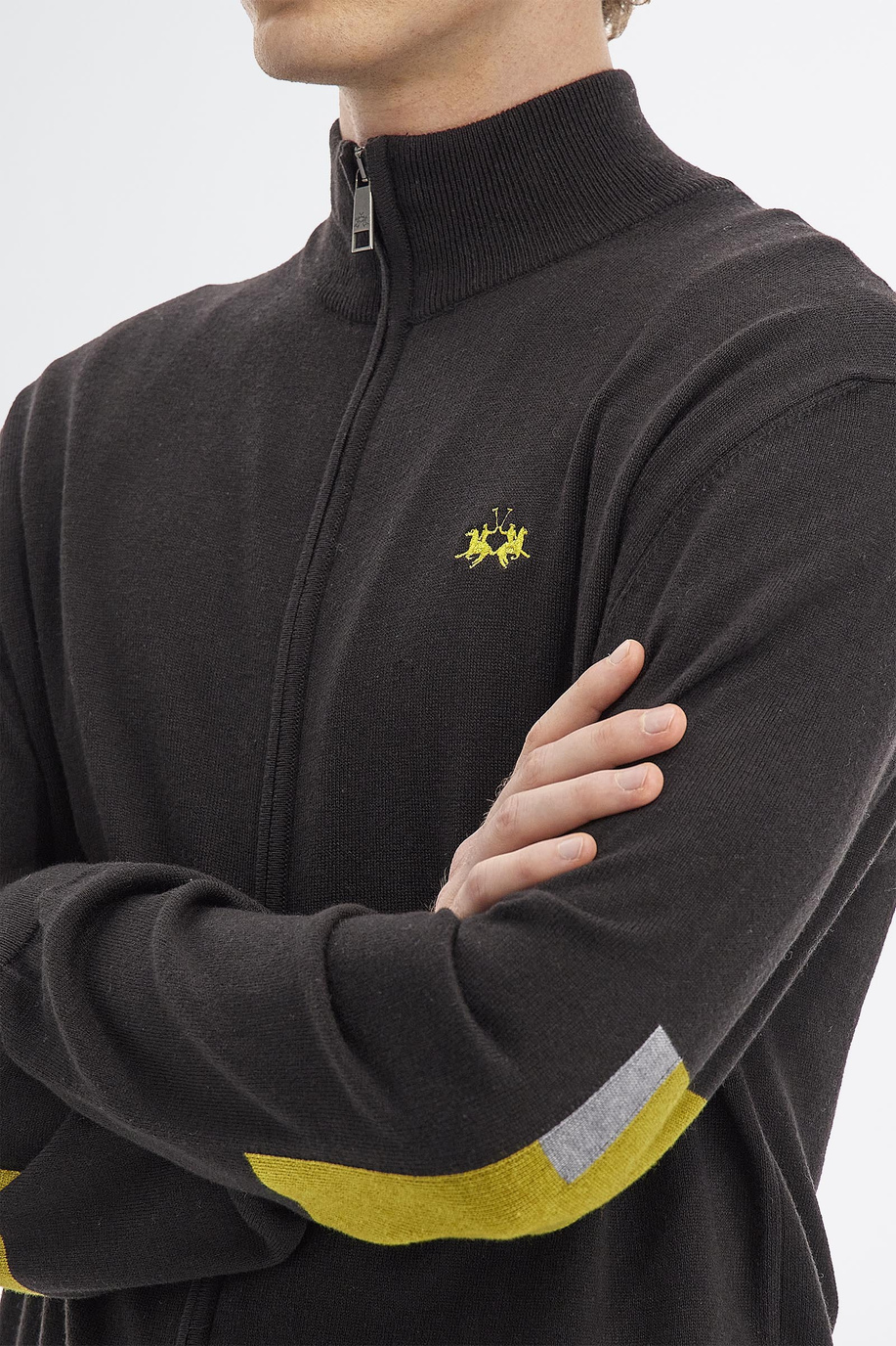 Maglione di lana Essential collo alto e zip regular fit - Abbigliamento casual uomo | La Martina - Official Online Shop