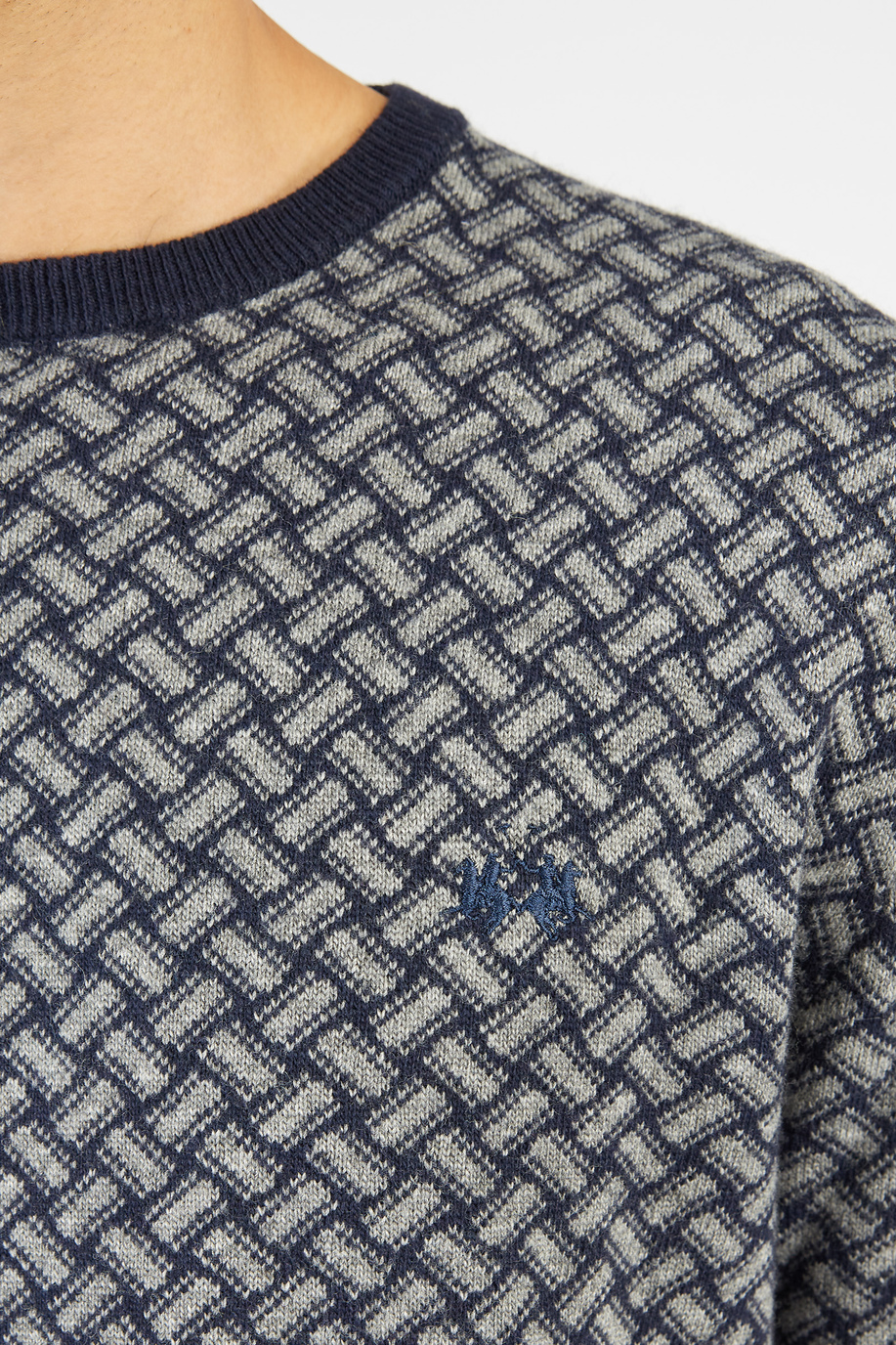 Maglia uomo Argentina maniche lunghe girocollo misto lana merino cashmere regular fit - Capsule | La Martina - Official Online Shop