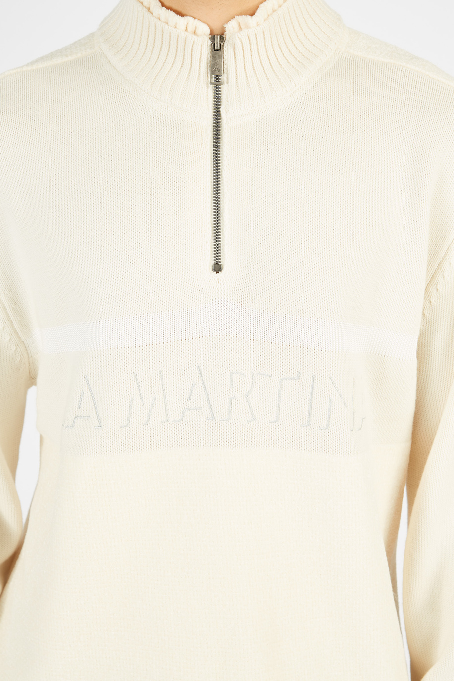 Chandail en tricot pour hommes avec manches longues en coton et laine - Pulls | La Martina - Official Online Shop