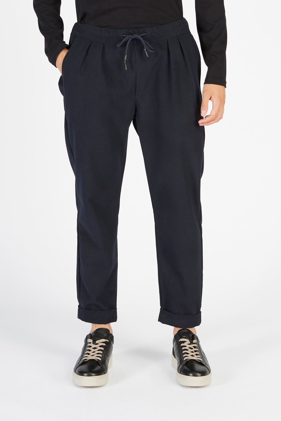 Pantalon Timeless homme en tissu mixte en flanelle regular fit - La saison des fêtes pour lui | La Martina - Official Online Shop