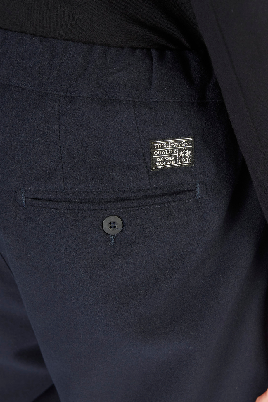 Men’s Timeless regular fit flannel blend trousers - Timeless | La Martina - Official Online Shop