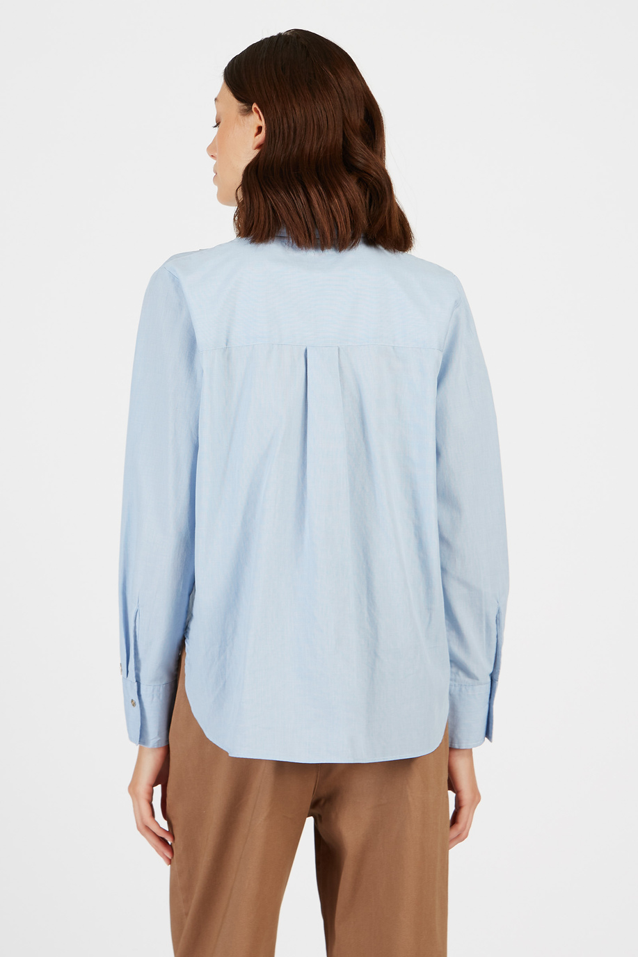 Camicia da donna in cotone maniche lunghe regular fit | La Martina - Official Online Shop