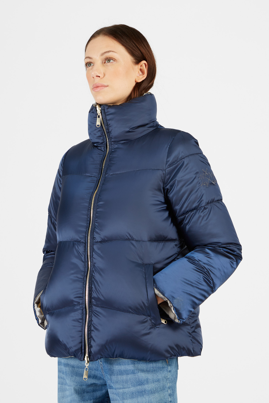 Timeless down and turtleneck jacket for women | La Martina - Official Online Shop