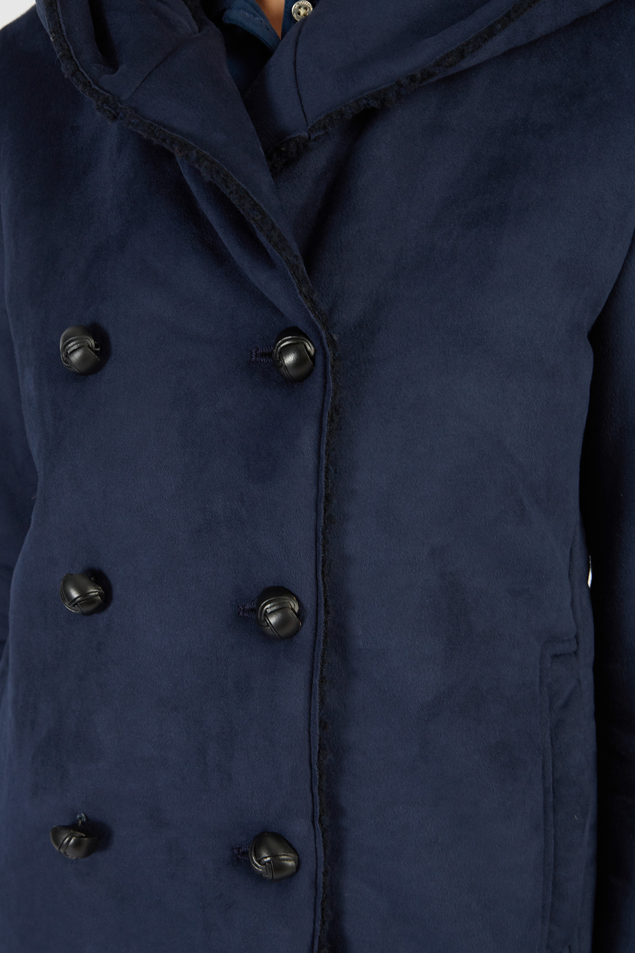 Women’s velvet-effect jacket with buttons regular fit - Outerwear | La Martina - Official Online Shop
