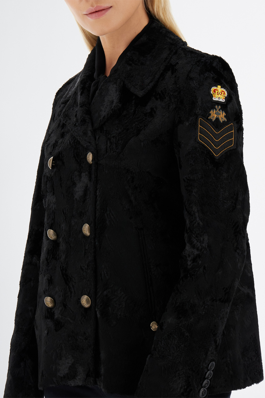 Damen Langarm England Jacke mit Pelz - Eleganter Look für sie | La Martina - Official Online Shop