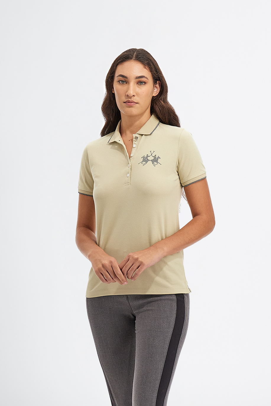 Women’s Timeless polo shirt short-sleeved Piquet-stretch regular fit - New Arrivals Women | La Martina - Official Online Shop