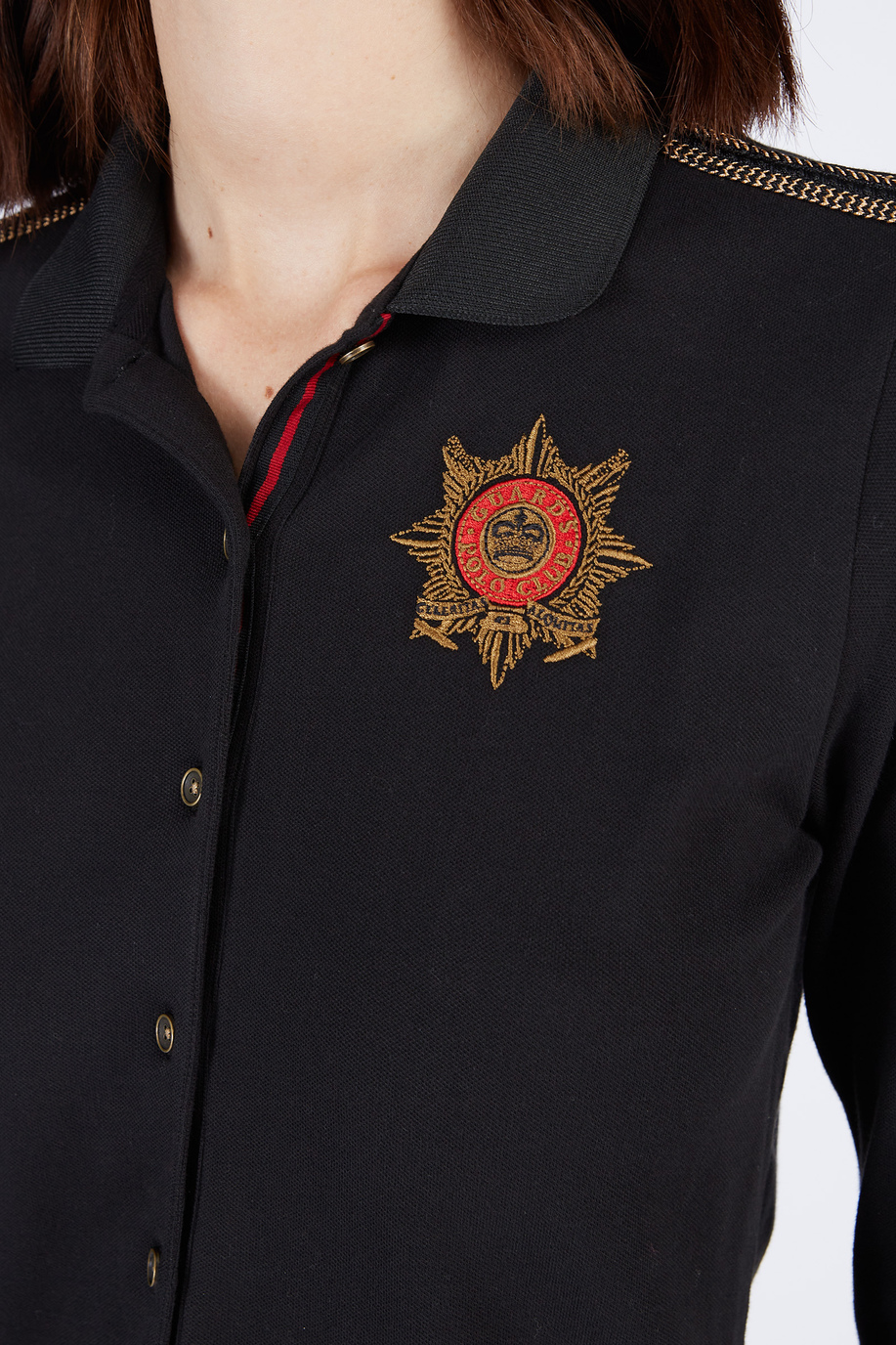 Damen Polo Guards lange Ärmel aus Baumwoll-Piqué-Stretch - Poloshirts | La Martina - Official Online Shop