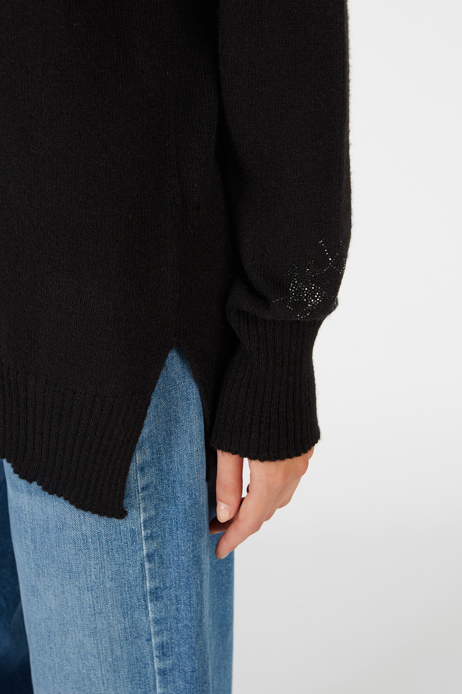 Women’s high neck sweater in alpaca regular fit - Party season for her | La Martina - Official Online Shop