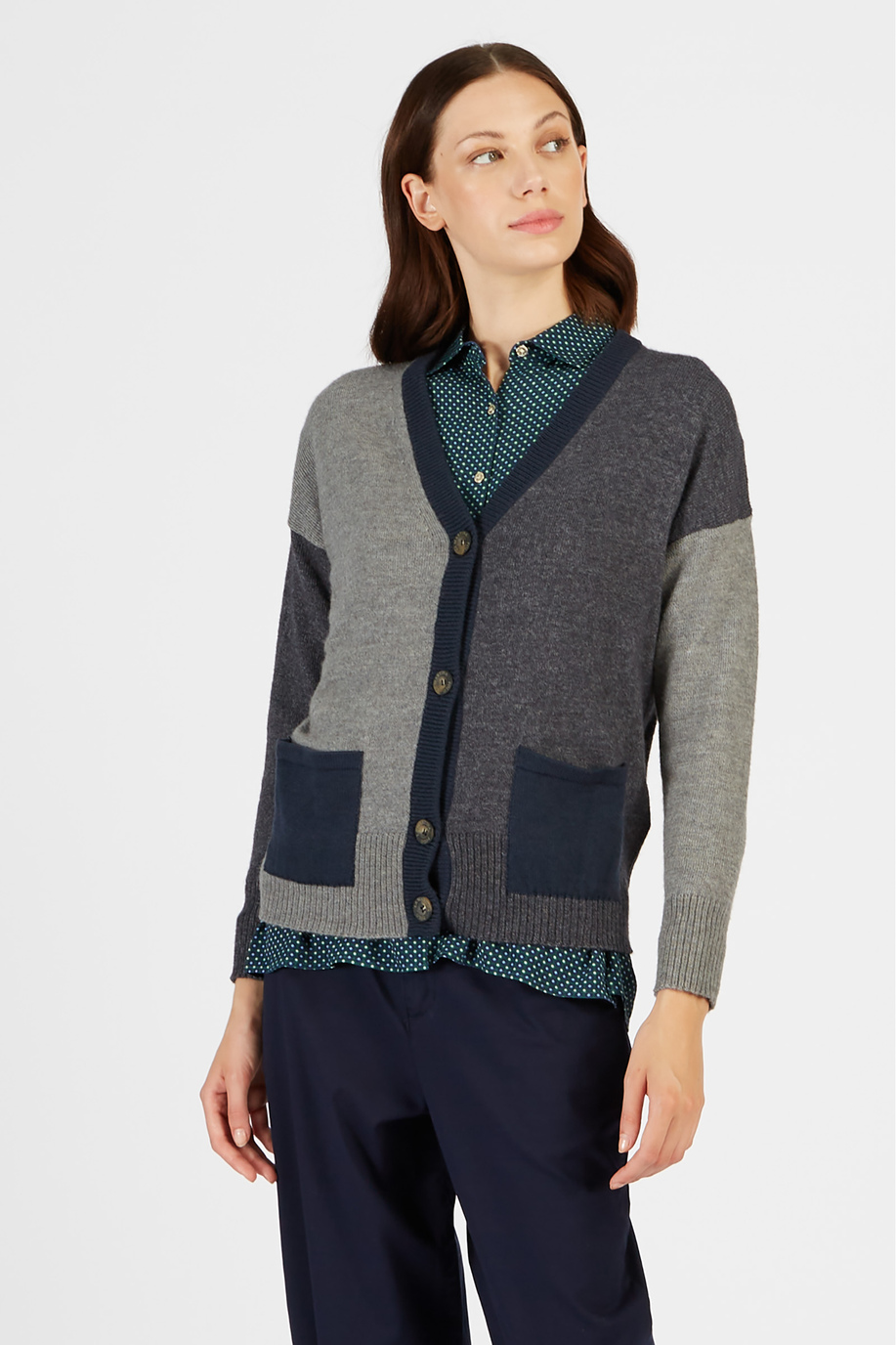 Women’s cardigan with regular fit button closure - Sweatshirts | La Martina - Official Online Shop