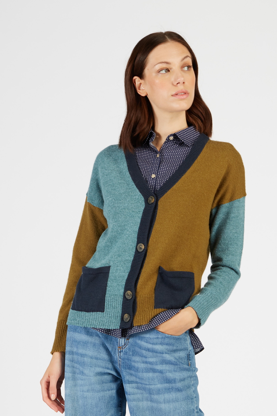 Women’s cardigan with regular fit button closure - Sweatshirts | La Martina - Official Online Shop