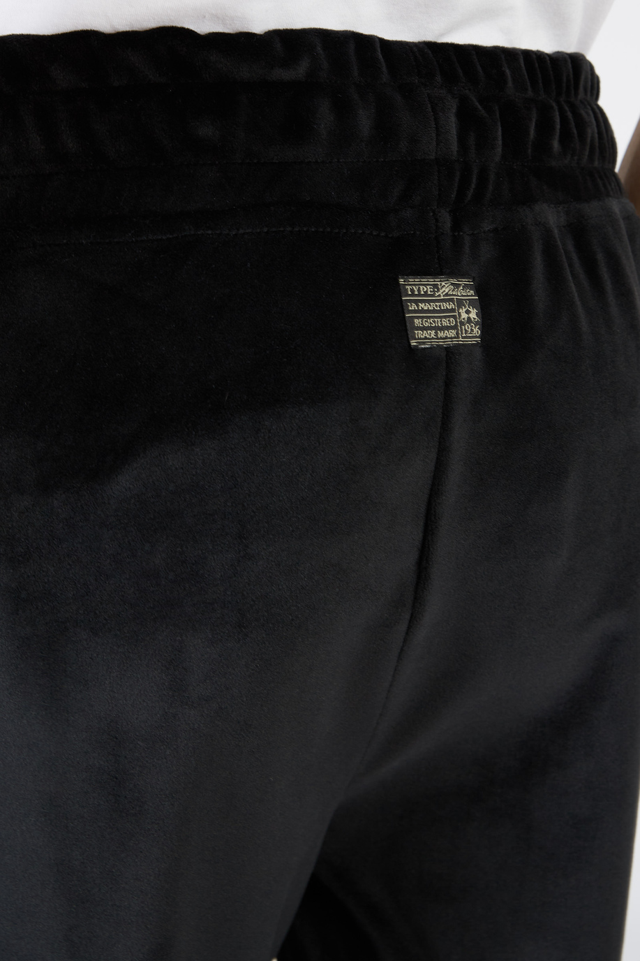 Damenhose mit hohem Bund und schmalem Saum - Hosen | La Martina - Official Online Shop