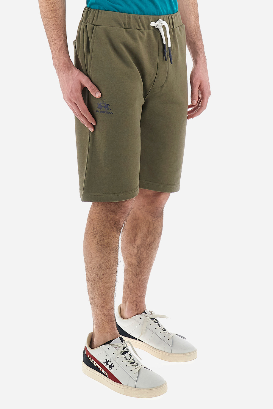 Men regular fit cotton Bermuda shorts - Remi | La Martina - Official Online Shop
