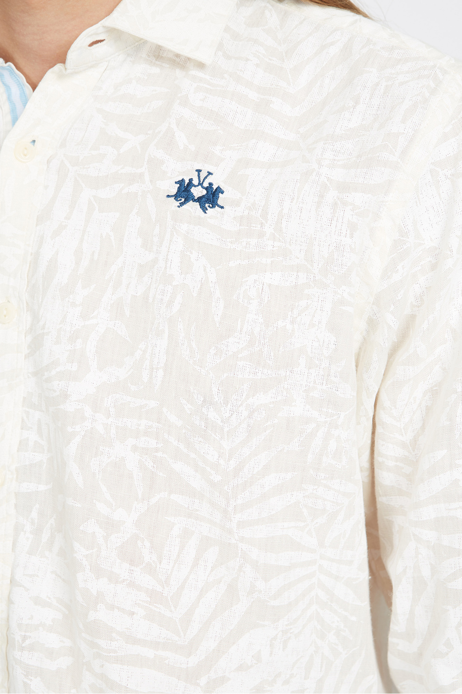 Regular Fit Herrenhemd aus 100 % Leinen mit langen Ärmeln - Innocent - Argentina | La Martina - Official Online Shop
