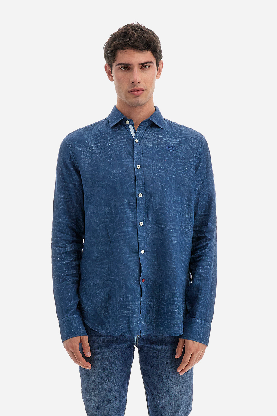 Camicia uomo a maniche lunghe 100% lino regular fit - Innocent - Camicie | La Martina - Official Online Shop