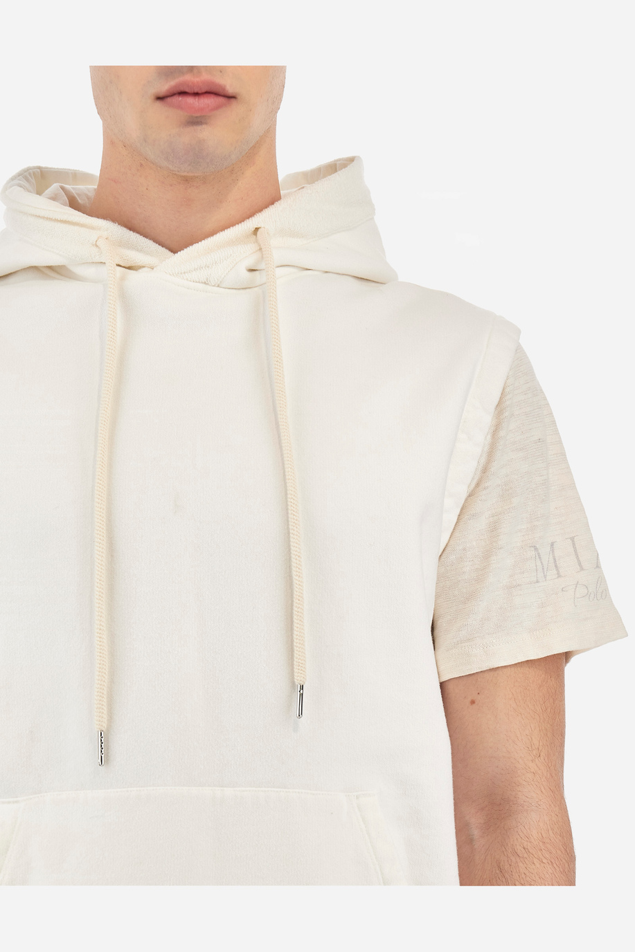 Regular fit 100% cotton short-sleeved men's sweatshirt - Vittorio - Sweatshirts | La Martina - Official Online Shop