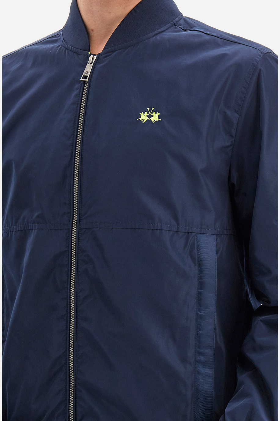 Men's regular fit zip up long sleeve jacket - Veit - Outerwear | La Martina - Official Online Shop